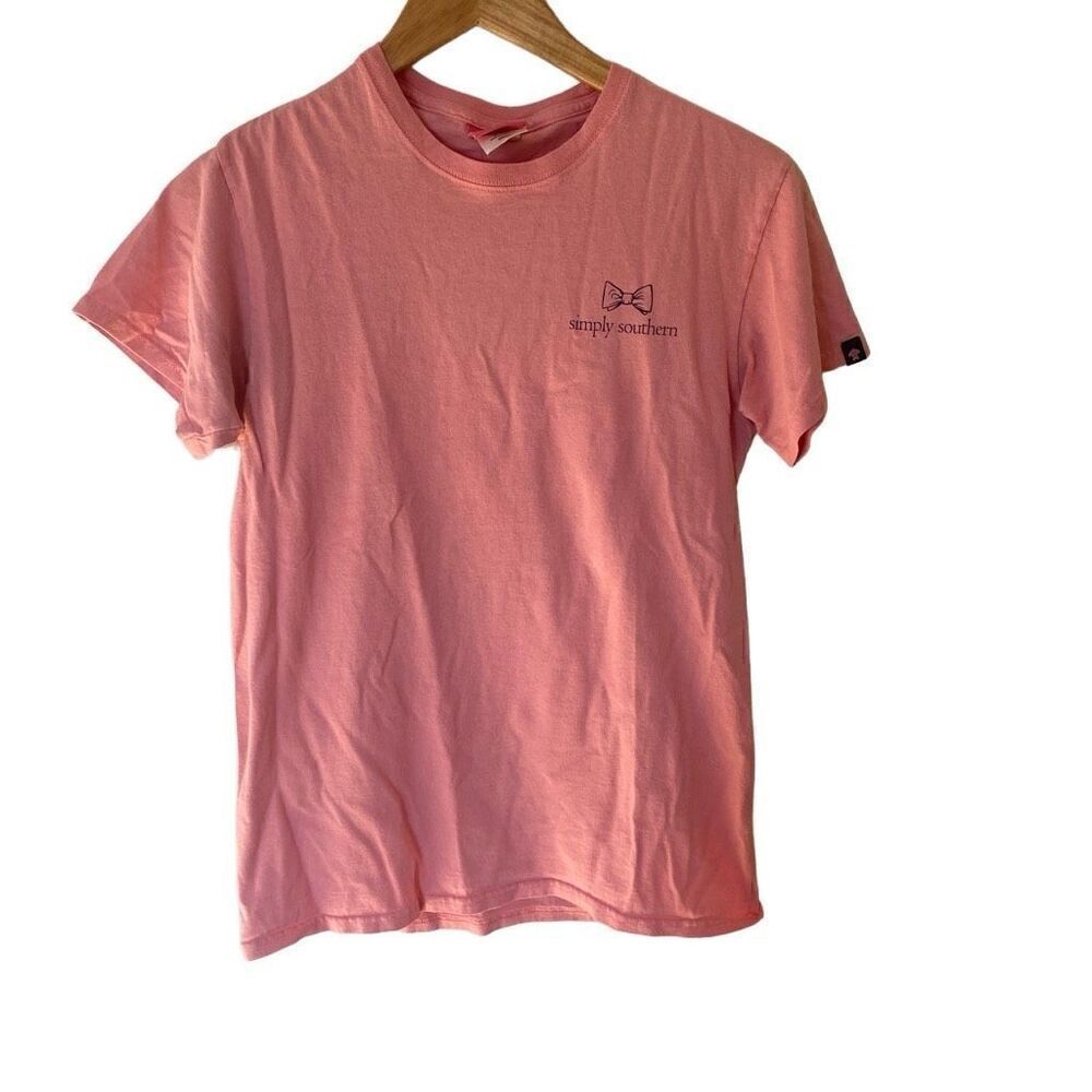 Simply southern great Smokey mountains pink small short sleeve tshirt